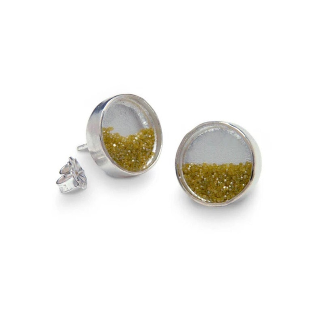 💎 Stunning Handmade Diamond Dust Earrings💎
